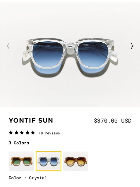 MOSCOT Yontif Sun Crytal 49 main image 8